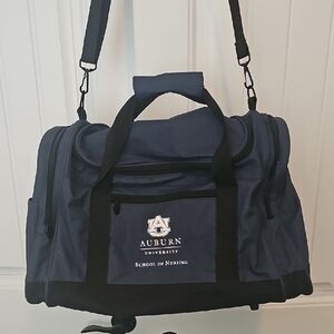 Auburn University School Of Nursing Navy Blue Duffel Bag